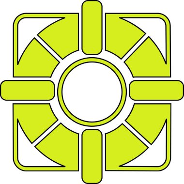 Güneş Sistemi simgesinin vektör illüstrasyonu