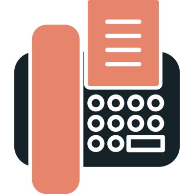 telefon düz ikon vektör illüstrasyonu