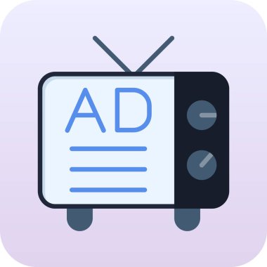 Reklam ikonu. düzenlenebilir vektör çizgisi.