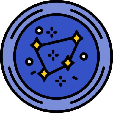 Ay. Web simgesi basit illüstrasyon