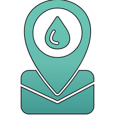 Harita işaretleyici simgesi. vektör illüstrasyonu