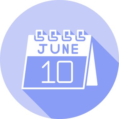 Tek bir günlük takvimde 10 Haziran tarihi