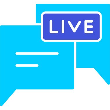 gerçek sohbet simgesi ana hat biçiminde