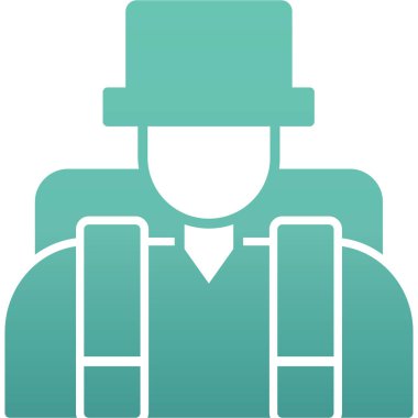 Çantası olan bir iş adamı. vektör illüstrasyonu