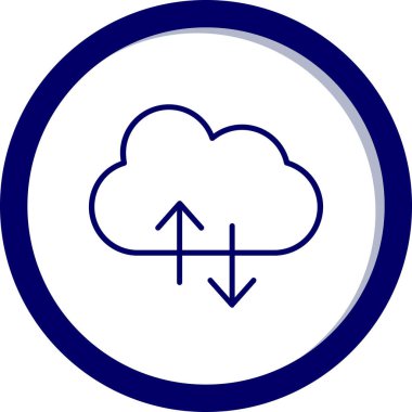 Bulut. Web simgesi basit tasarım