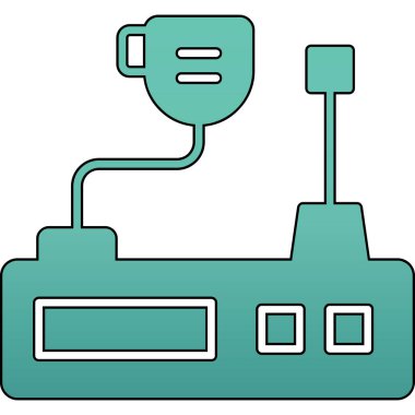 elektrik prizi simgesi. Web için elektrik dolgu vektör simgesinin özet çizimi