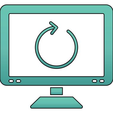 dizüstü bilgisayar simgesi. Web için dizüstü bilgisayar vektör simgelerinin basit çizimi