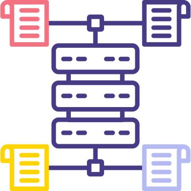 şebeke. Web simgesi basit illüstrasyon