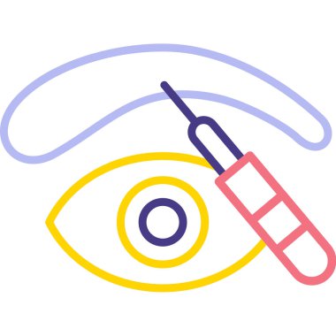 Göz simgesi vektör illüstrasyonu