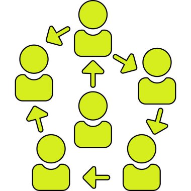 sosyal ağ vektör illüstrasyon