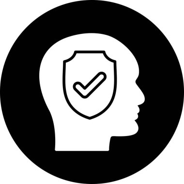 kalkan ikon vektör illüstrasyonu