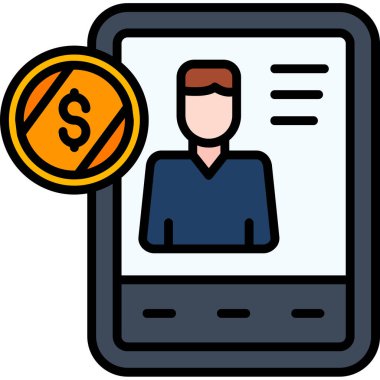 Fatura dolar simgesi - taslak biçimi