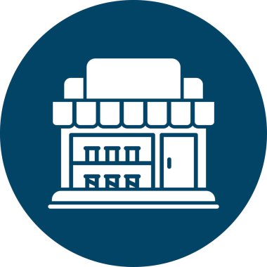 Bina. Web simgesi basit illüstrasyon