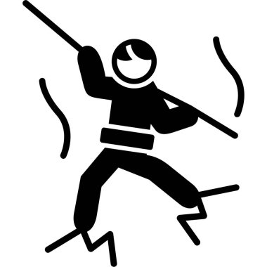 okçuluk web simgesi basit illüstrasyon