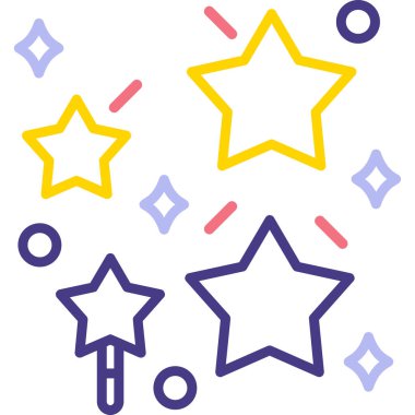 Yıldız. Web simgesi basit illüstrasyon