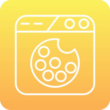 çamaşır makinesi simgesi, basit vektör çizimi