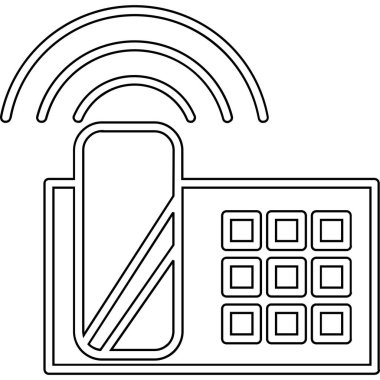 kablosuz kablosuz sinyal izole edilmiş ikon vektör illüstrasyon tasarımı