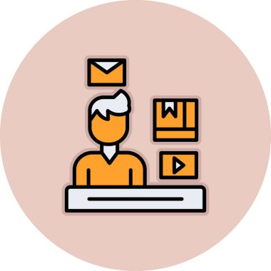 e- posta iletisi simgesi, vektör illüstrasyonu