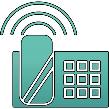 dolar sembollü kablosuz telefon