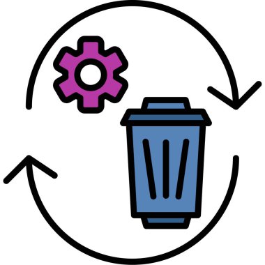 Çöp. Web simgesi basit tasarım