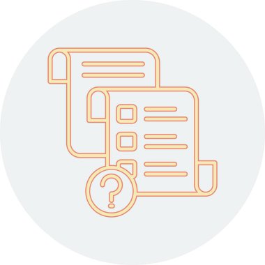 belge simgesi vektör illüstrasyonu