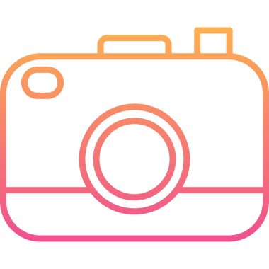 kamera simgesi vektör illüstrasyonu