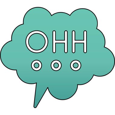 Düşünce balonu karikatürü.