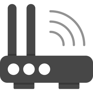 Yönlendirici ağ simgesi. Basit tasarım. vektör illüstrasyonu