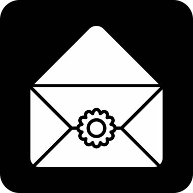 E- posta web simgesi. Basit tasarım. vektör illüstrasyonu