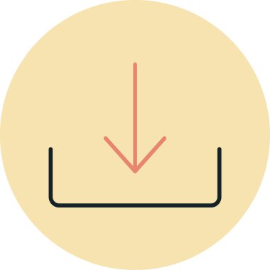 Ok. Web simgesi basit illüstrasyon