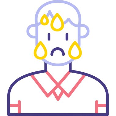 Üzücü. Web simgesi basit tasarım