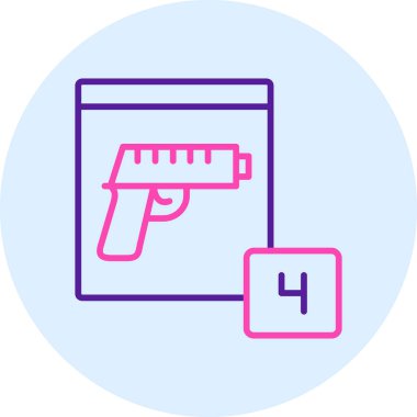 Tabanca simgesi vektör illüstrasyonu