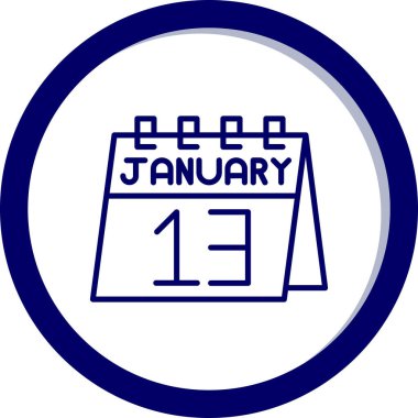 Ocak 'ın 18' i bir günlük takvimde.