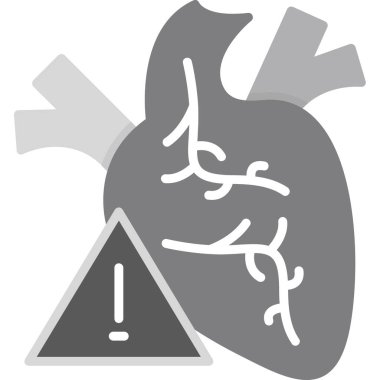 Kalp. Web simgesi basit illüstrasyon