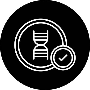 Beyaz arkaplanda DNA testi vektör çizimi