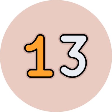 bir numaralı simge, düz vektör tasarımı