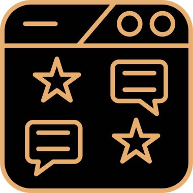 Sohbet simgesi vektör illüstrasyonu