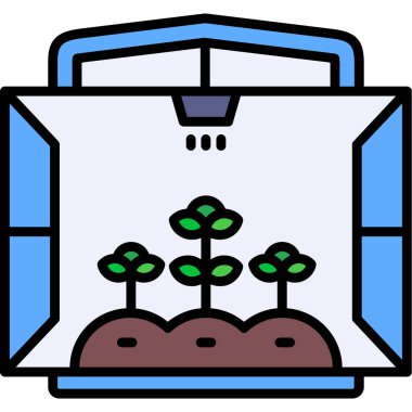 Bitki. Web simgesi basit illüstrasyon