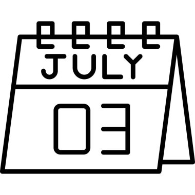 Takvim simgesi, vektör çizimi