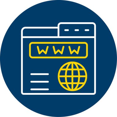 Tarayıcı. Web simgesi basit tasarım