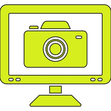 Kamera simgesi, basit tarzı