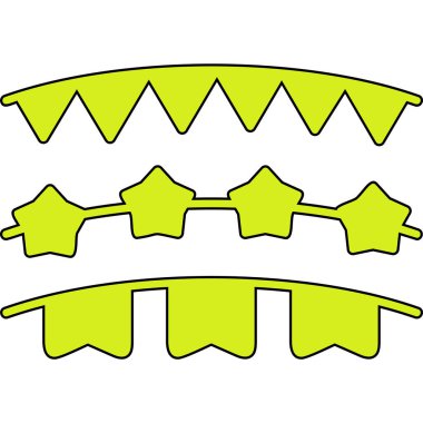 karikatür karalama Noel krakeri, vektör illüstrasyonu