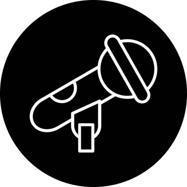 Megafon ikonu vektör illüstrasyonu