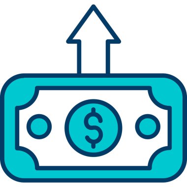 Dolar simgesi vektör illüstrasyonu