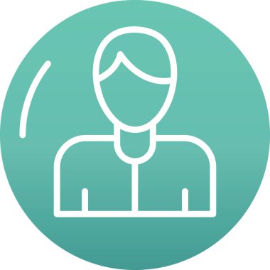 İnsan simgesinin vektör illüstrasyonu