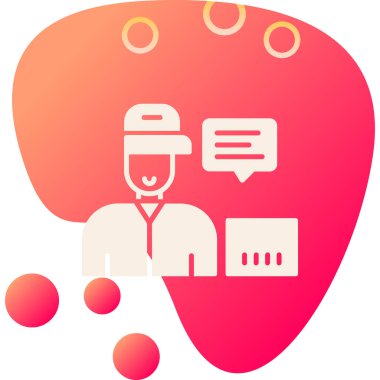 Bir insan simgesinin vektör illüstrasyonu