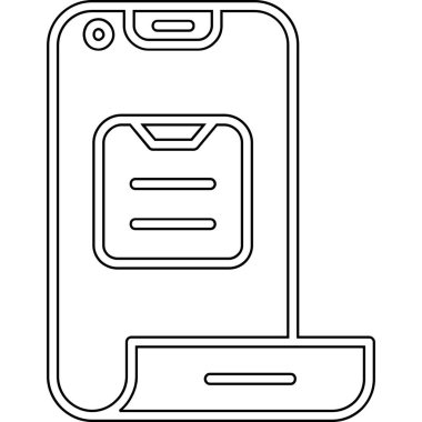 Telefon simgesi vektör illüstrasyonu