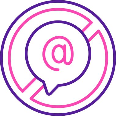 Bir ileti simgesinin vektör illüstrasyonu