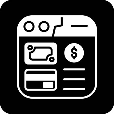 Banka kartı. Web simgesi