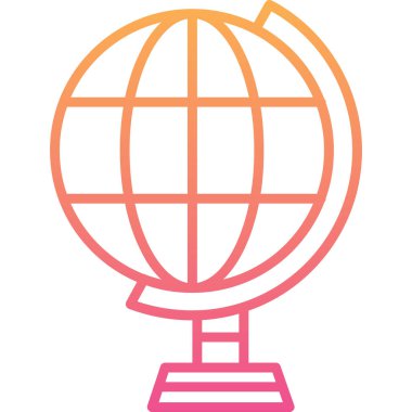 Dünya simgesinin vektör illüstrasyonu